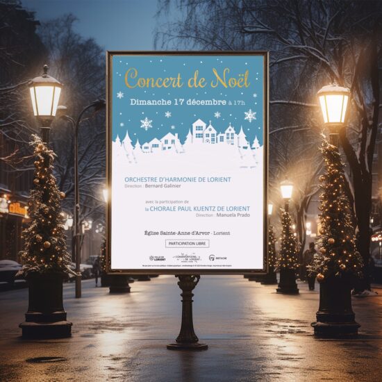 Affiche Concert de Noël OHL rue