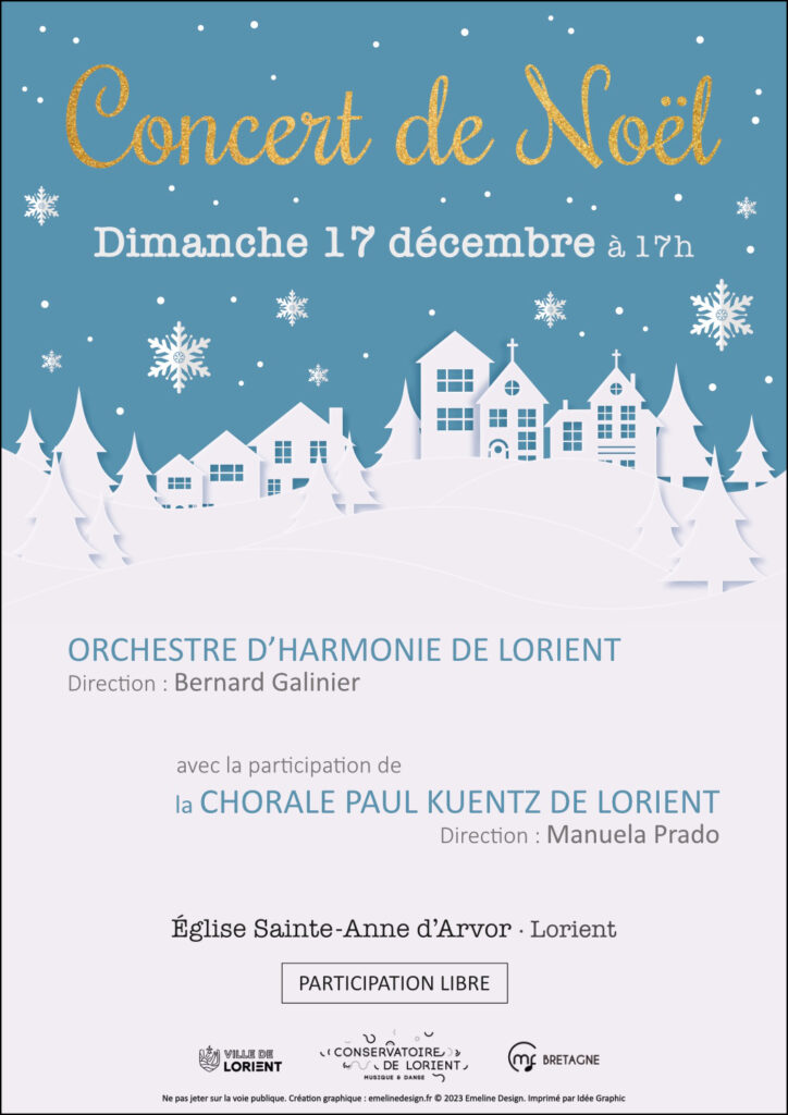 Affiche Concert de Noël OHL