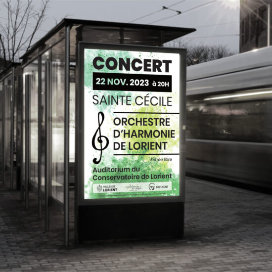 Affiche Concert Sainte Cécile OHL rue